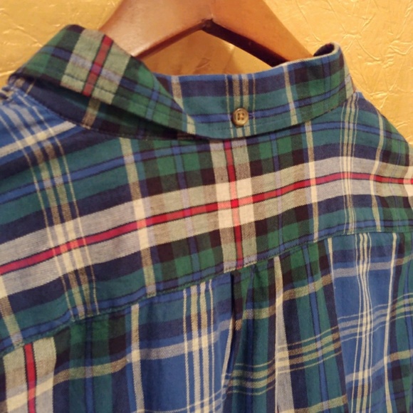 Size XL NWT Old Navy men's plaid button down shirt - Picture 4 of 6